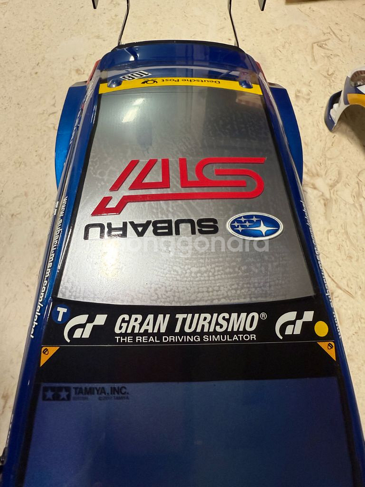 타미아 1/10 스바루 STI RC카바디 팝니다.--7
