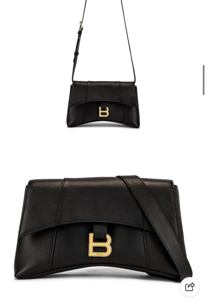 발렌시아가 아워글래스 숄더백--0