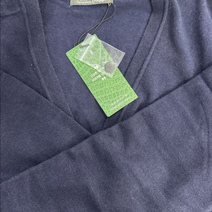 크로커다일 브이넥 가디건 105 새상품 네이비