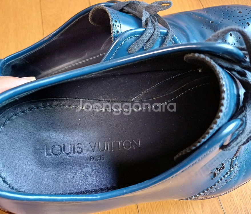 루이비통 블루 옥스퍼드 부츠솔 구두 (9사이즈)--3