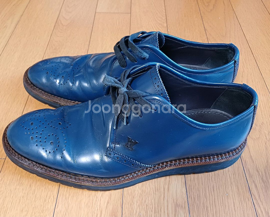 루이비통 블루 옥스퍼드 부츠솔 구두 (9사이즈)--1