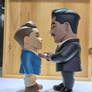 Rastamoon.라스타문작가.조형작.아버지와아들.아트토이