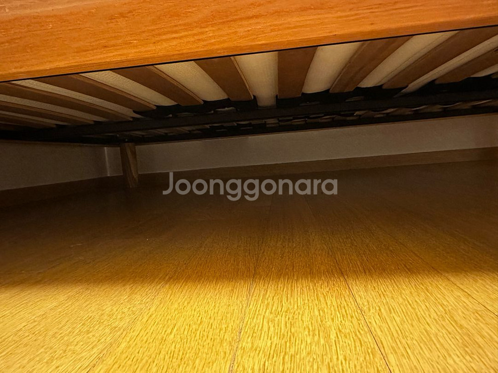 무인양품 떡갈나무 더블 사이즈 침대--3