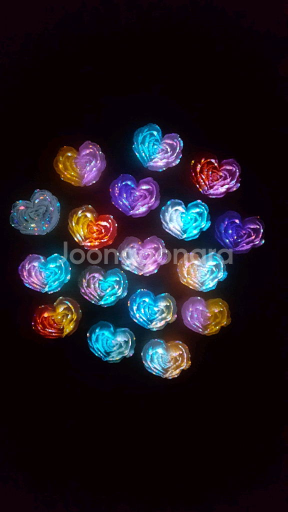 하트 야광 파츠 데코덴--1
