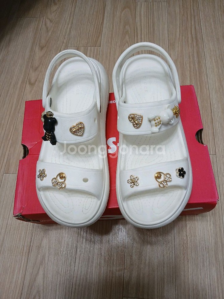 크록스(흰색) 샌들 250사이즈--0