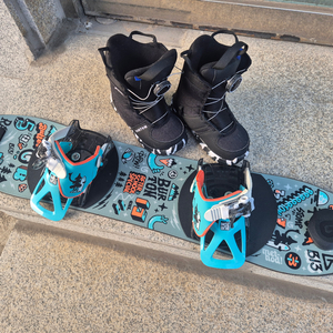 버튼 유아용 스노우보드 세트