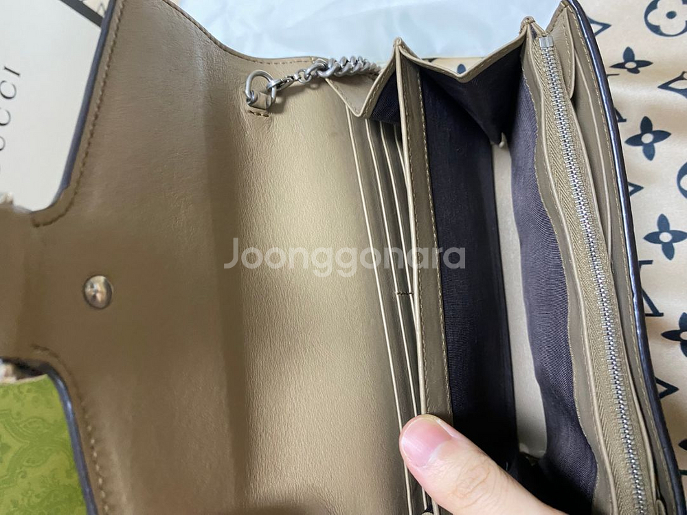 구찌 디오니소스 벨벳 체인 숄더백--6