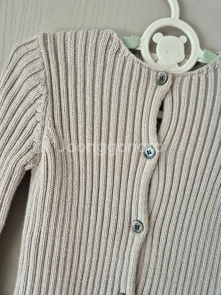 100)아기 니트 가디건--1