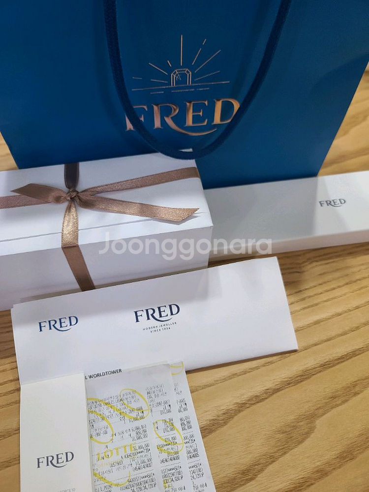 24년 프레드 라지 로즈골드 18K 링크 케이블 팝니다--2