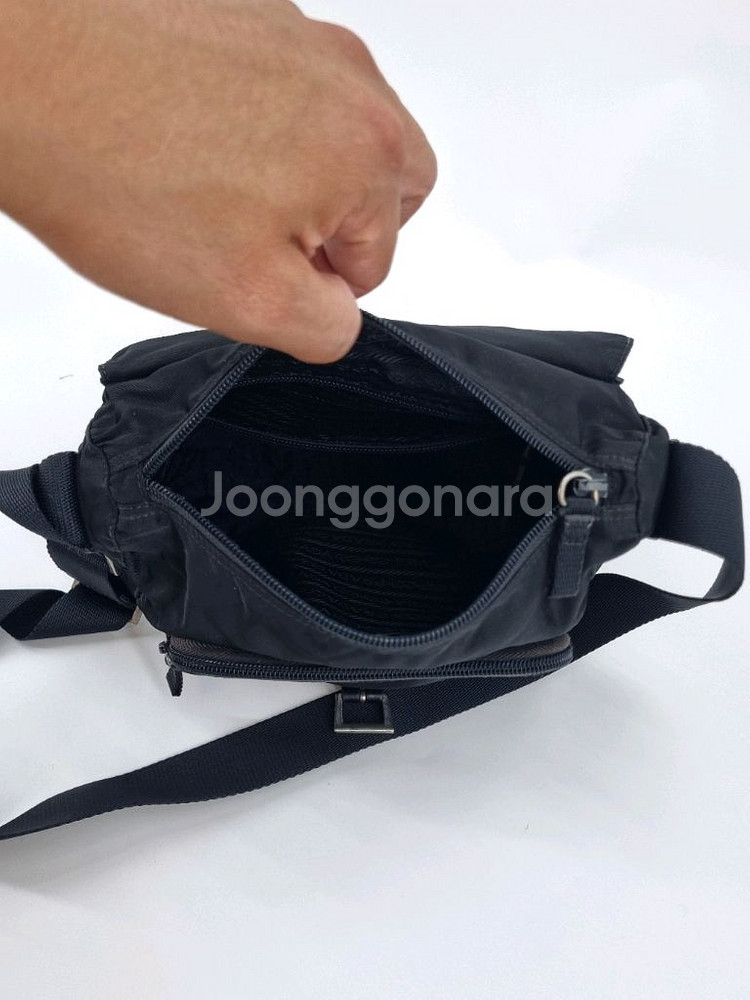 프라다 원포켓 크로스백--8