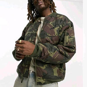 새제품XXL)나이키 우븐 MA-1 플라이트 봄버 마원 자켓 올리브 카모 오버사이즈