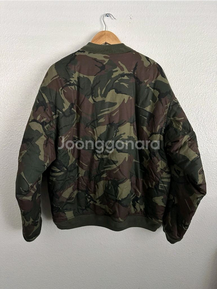 새제품XXL)나이키 우븐 MA-1 플라이트 봄버 마원 자켓 올리브 카모 오버사이즈--7