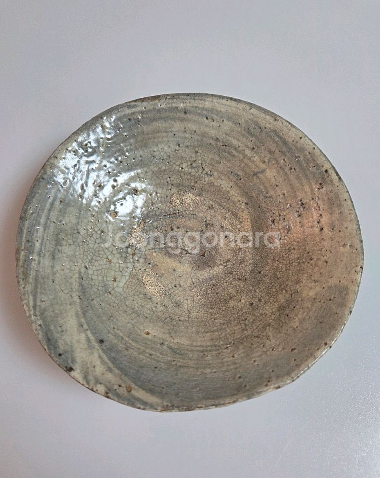 고미술품 조선초기 분청사기 웅천 두동리 귀얄다완--2