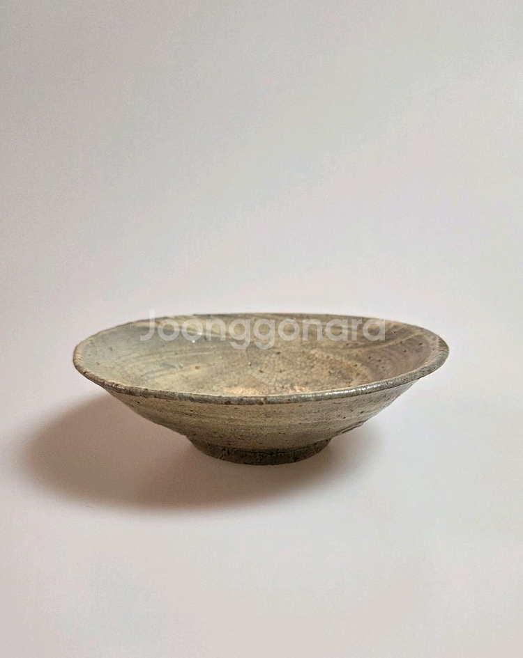 고미술품 조선초기 분청사기 웅천 두동리 귀얄다완--0