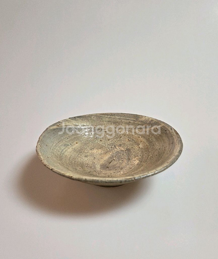 고미술품 조선초기 분청사기 웅천 두동리 귀얄다완--1