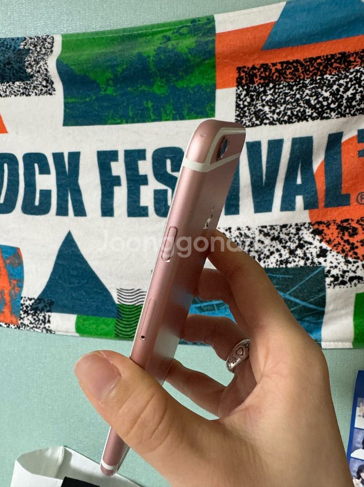 아이폰 6S 128GB 로즈골드 배터리 100%--1