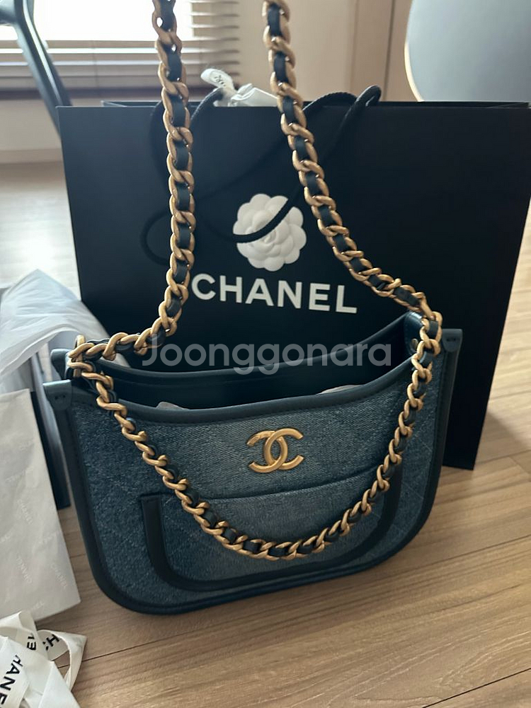 샤넬 시즌 데님호보백600만착불(새상품컨디션)--0