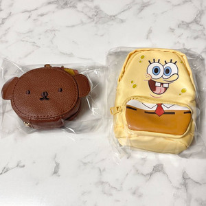 미피 보리스 키링 가죽 키링 / 스폰지밥 동전지갑 키링