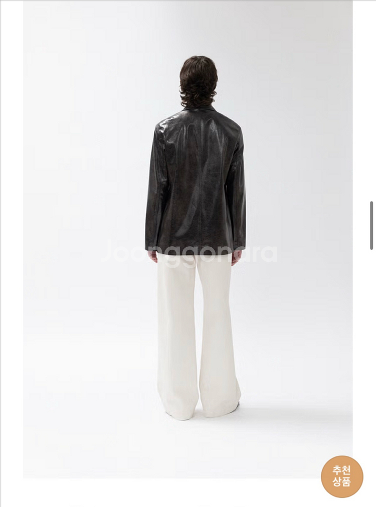 르 Crack faux leather jacket--4