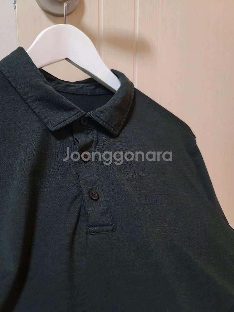 룰루레몬 남성 블랙 반팔 기능성 티셔츠 골프 트레이닝복--1