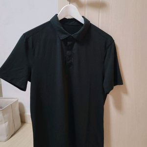 룰루레몬 남성 블랙 반팔 기능성 티셔츠 골프 트레이닝복