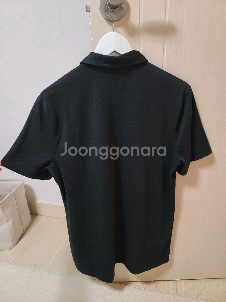 룰루레몬 남성 블랙 반팔 기능성 티셔츠 골프 트레이닝복--4