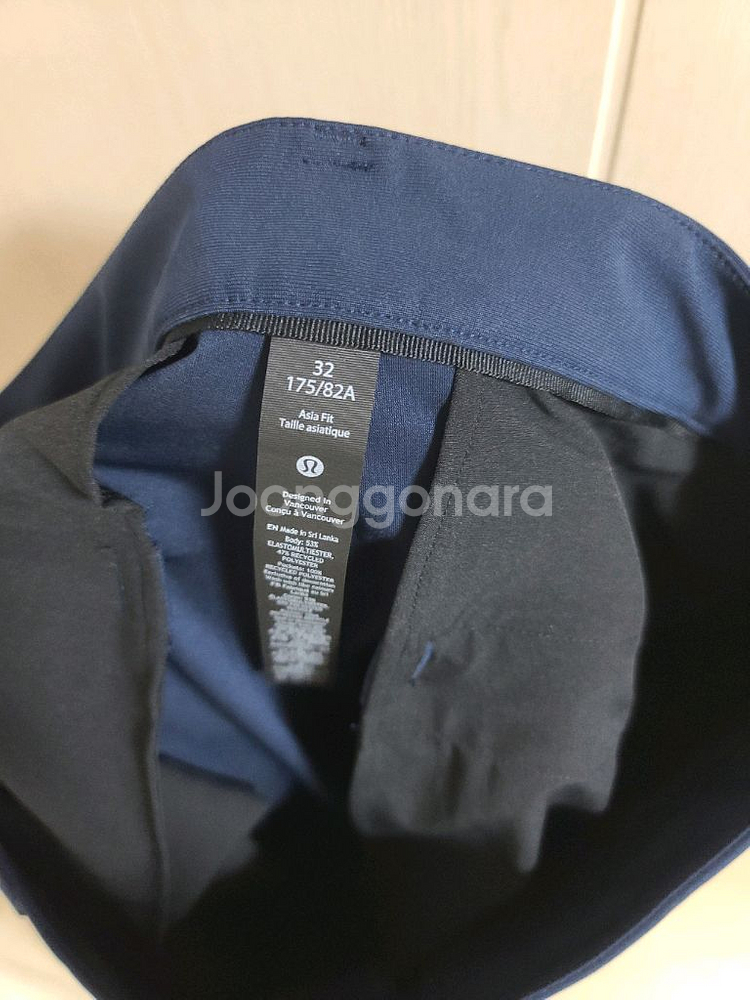 새상품) 룰루레몬 남성 팬츠 일상복 바지 32 네이비--8