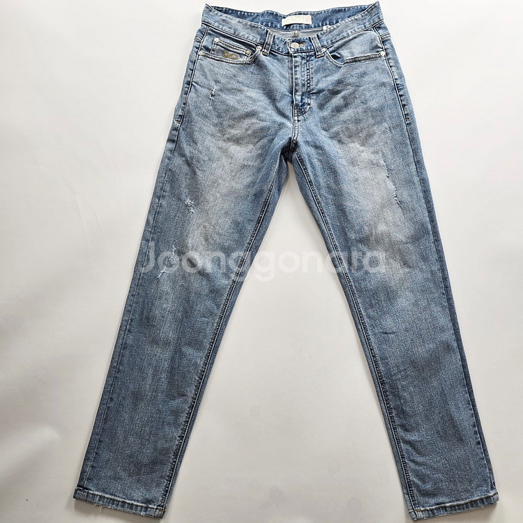 플랙진 청바지 연청 스판 데님 사이즈32 R2744--0