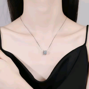 새상품 모이사나이트 925실버 링 목걸이