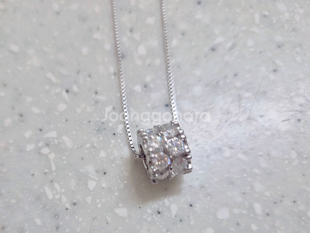 새상품 모이사나이트 925실버 링 목걸이--4