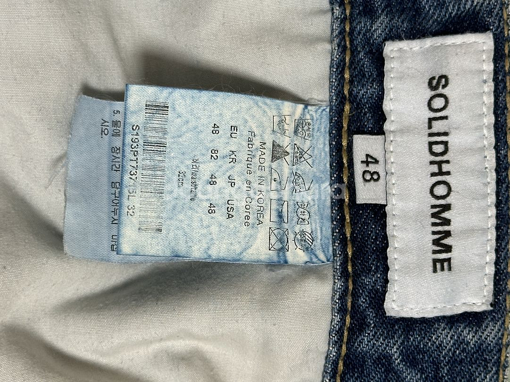 솔리드옴므 19S 청바지 데님 팬츠--6