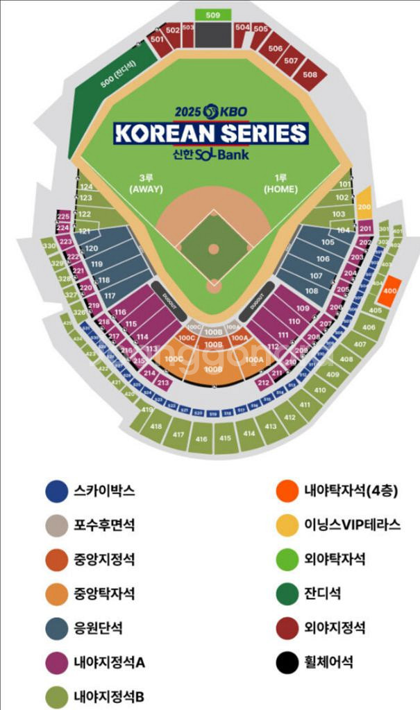 한국시리즈 3차전 1루 내야지정석B 좌측통로4연석--0