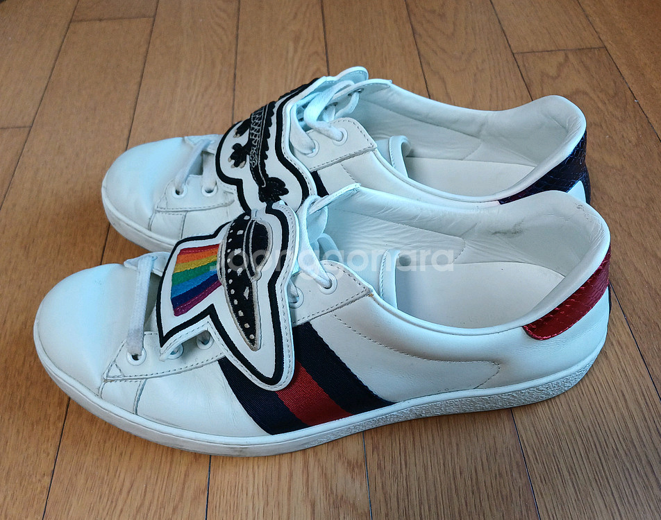 구찌 에이스 스니커즈(드래곤/UFO 탈부착 패치)275--2