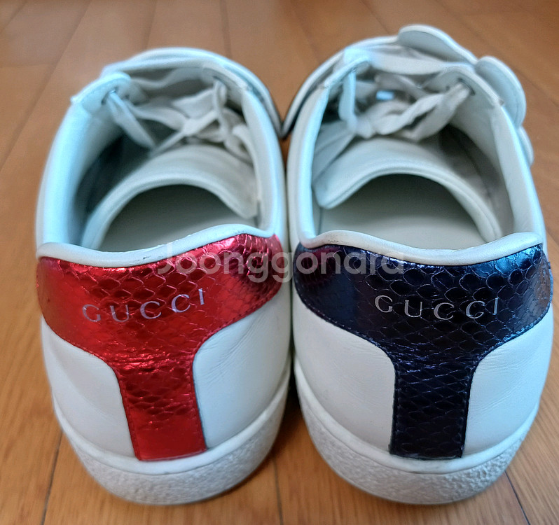 구찌 에이스 스니커즈(드래곤/UFO 탈부착 패치)275--3