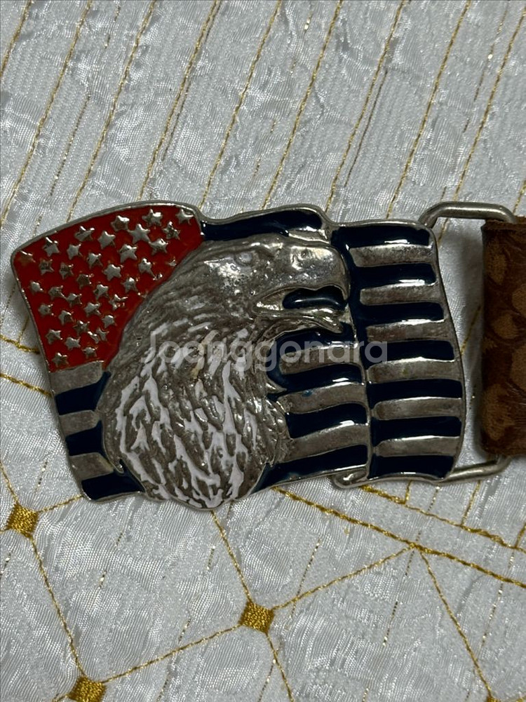 빈티지 독수리+성조기벨트--0