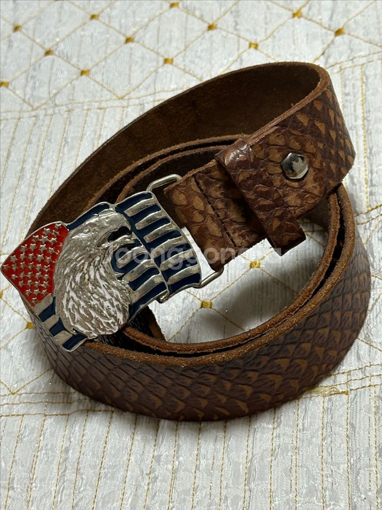 빈티지 독수리+성조기벨트--2