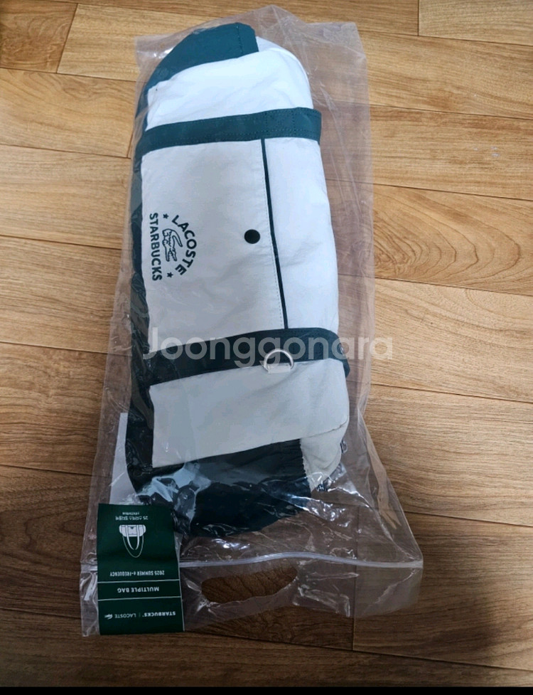 스타벅스 프리퀀시 라코스테 멀티플백 가방 그린 1개--1