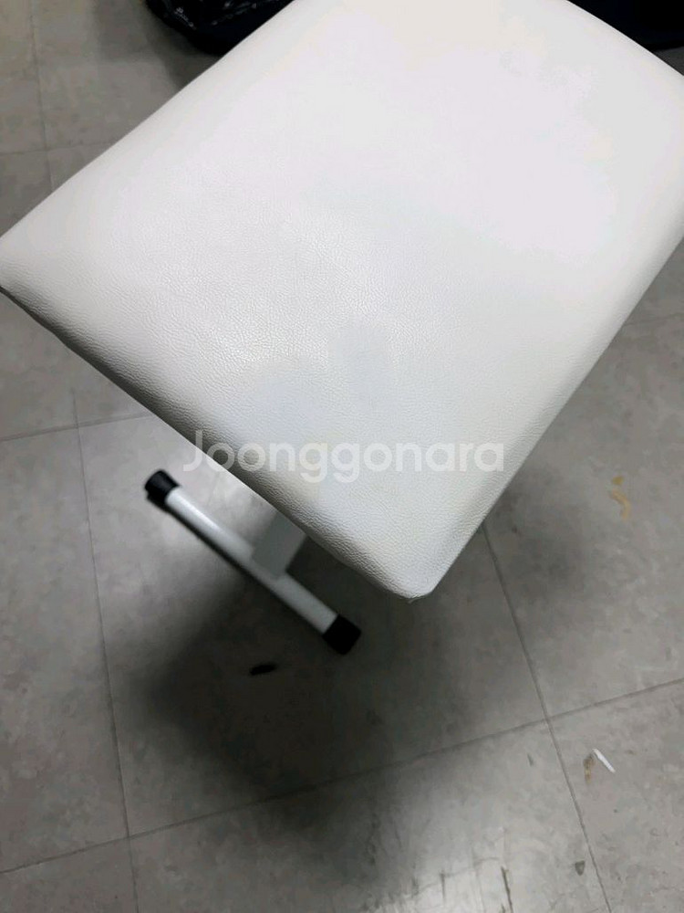 피아노의자 접이식 흰색 높이조절 마이티킹 화이트 피아노--0