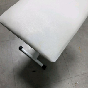 피아노의자 접이식 흰색 높이조절 마이티킹 화이트 피아노