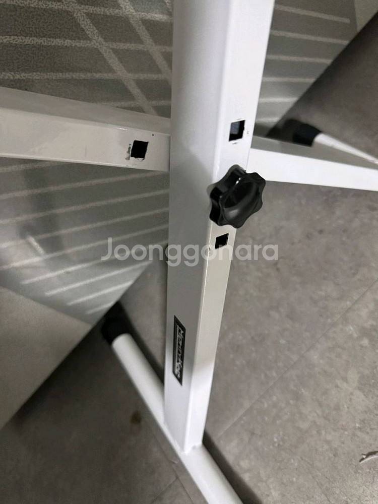 피아노의자 접이식 흰색 높이조절 마이티킹 화이트 피아노--2