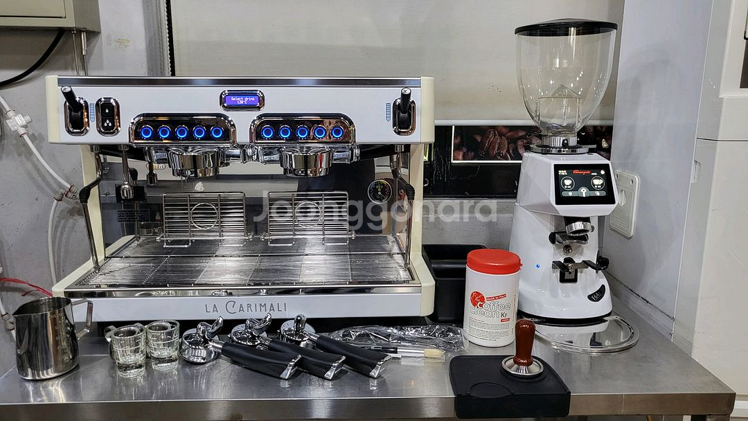 까리말리 뉴 센토 커피머신 피오렌자자동그라인더 포함--0