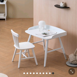 유아 미술책상 원목 책상의자 세트