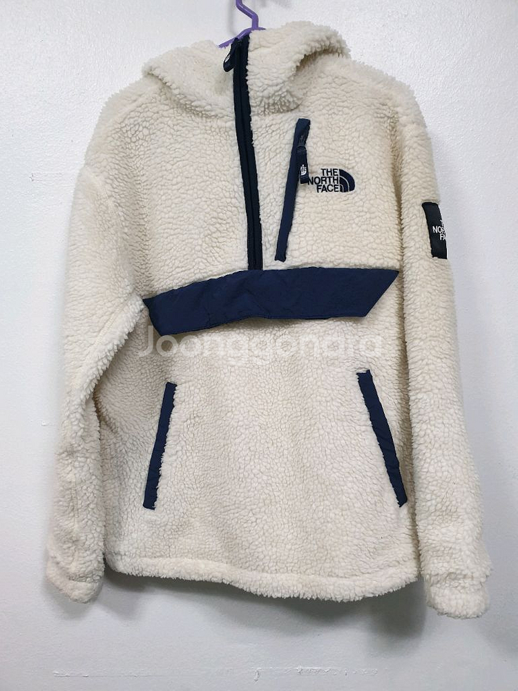 노스페이스 화이트라벨 흰색 플리스 아노락 XS사이즈--0
