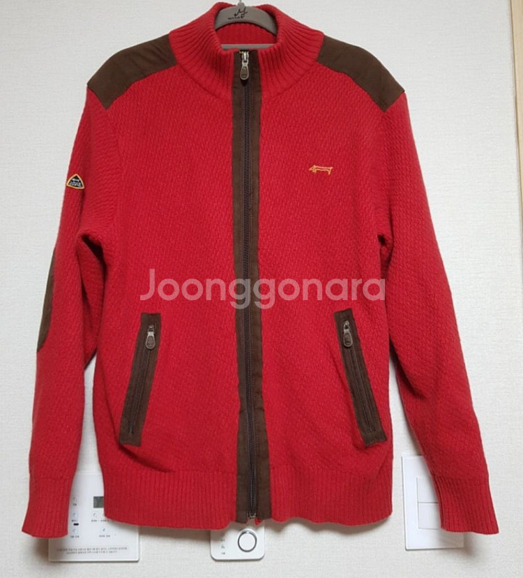 루이까스텔 스웨터 울 니트 집업 쟈켓 95~100--0