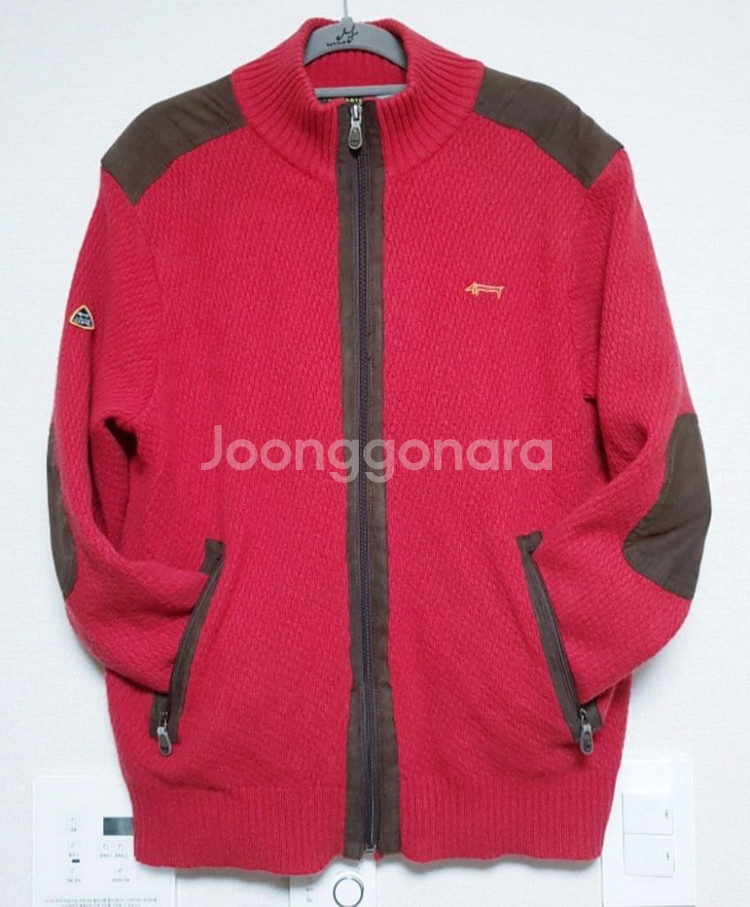 루이까스텔 스웨터 울 니트 집업 쟈켓 95~100--2