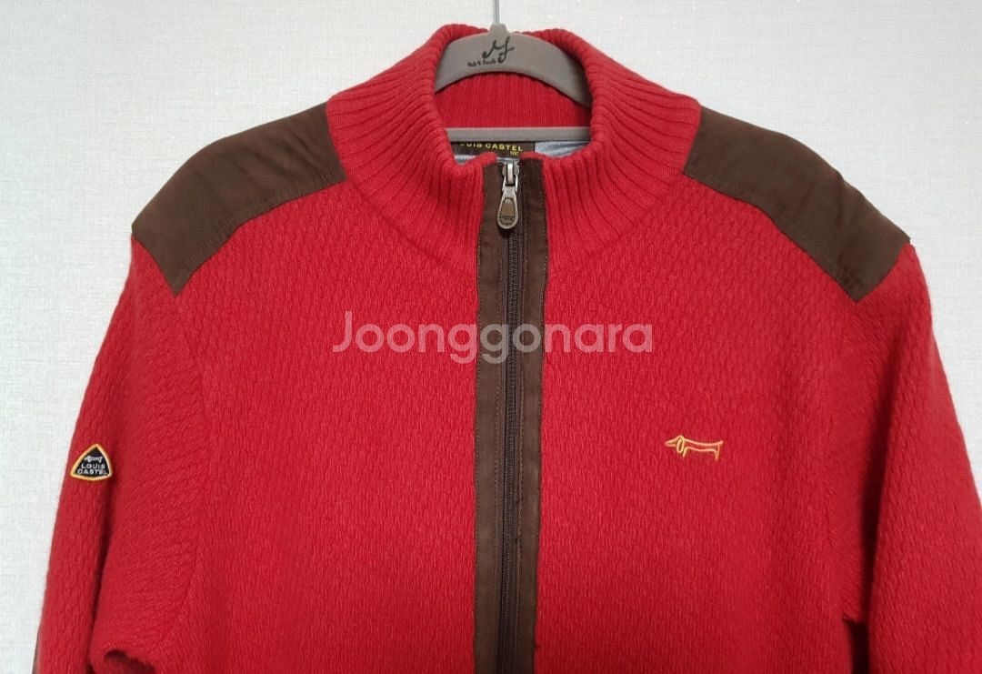 루이까스텔 스웨터 울 니트 집업 쟈켓 95~100--3