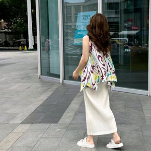 플리츠플리즈 피지바운스 탑,씨커스커트 화이트