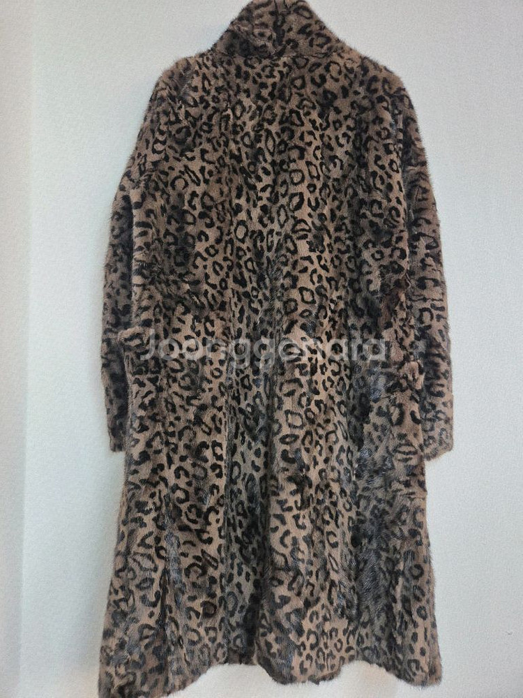 진도 레오파드 롱 밍크 코트 91-98-160--5