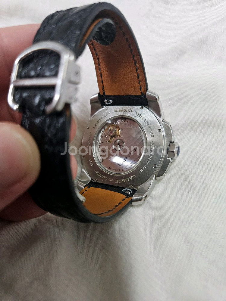 칼리브 드 까르띠에 화이트 42mm 급매 오토매틱 시계--1