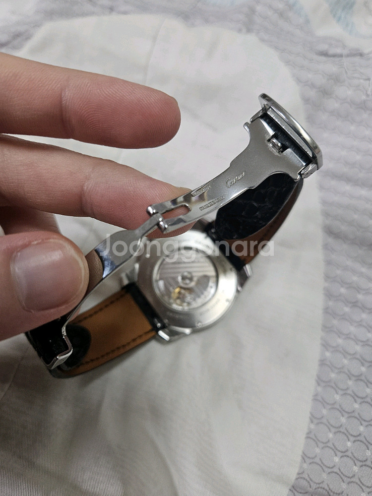 칼리브 드 까르띠에 화이트 42mm 급매 오토매틱 시계--2